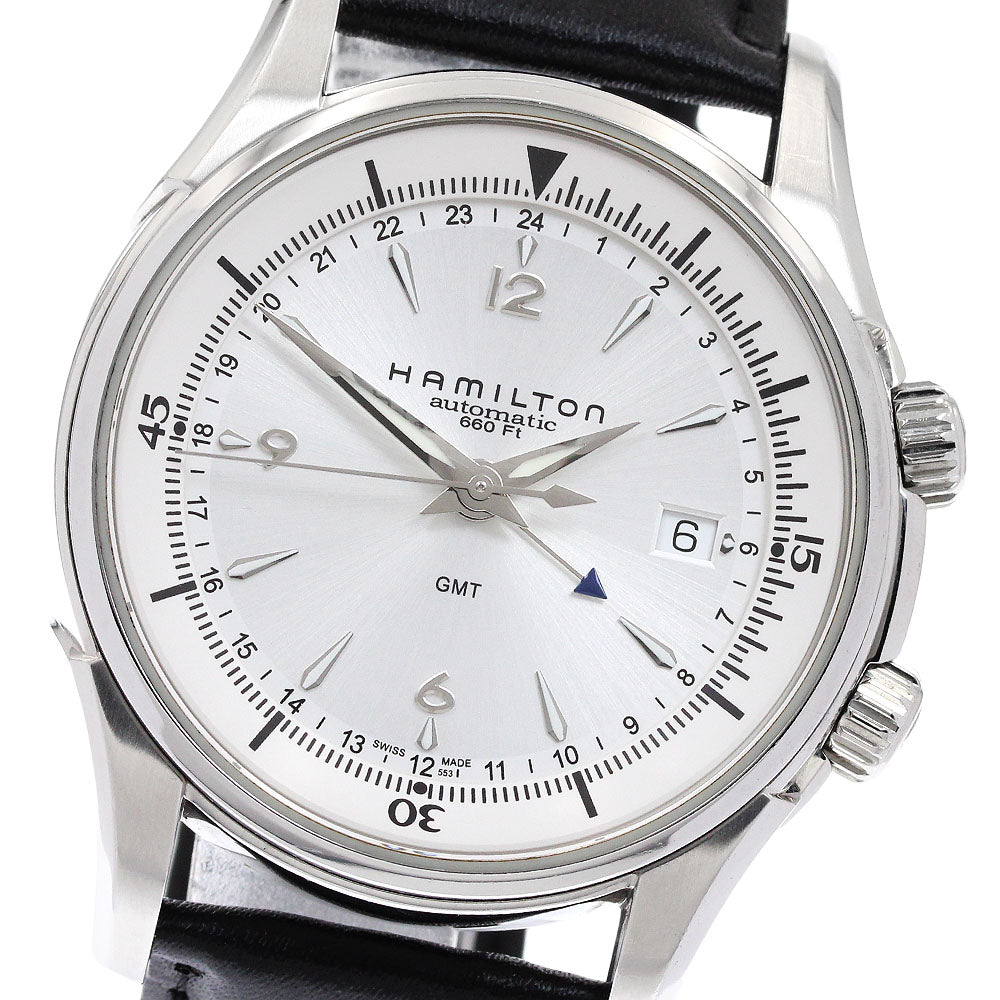 HAMILTON Jazzmaster Traveler H326250 GMT date Silver Dial Automatic Men's_939717