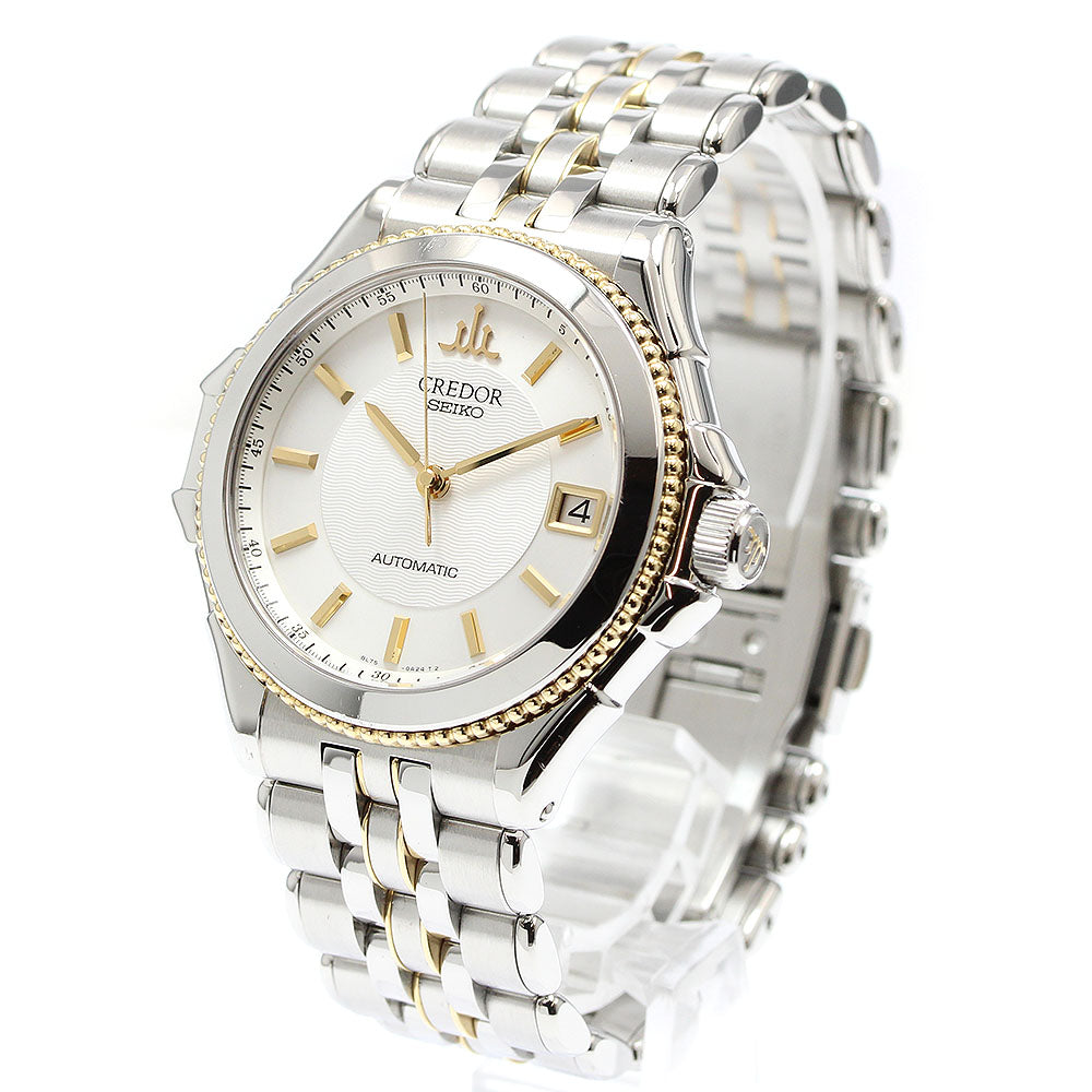 SEIKO CREDOR Pacificique 8L75-0A50 K18YG Bezel Automatic Men's Watch_939729