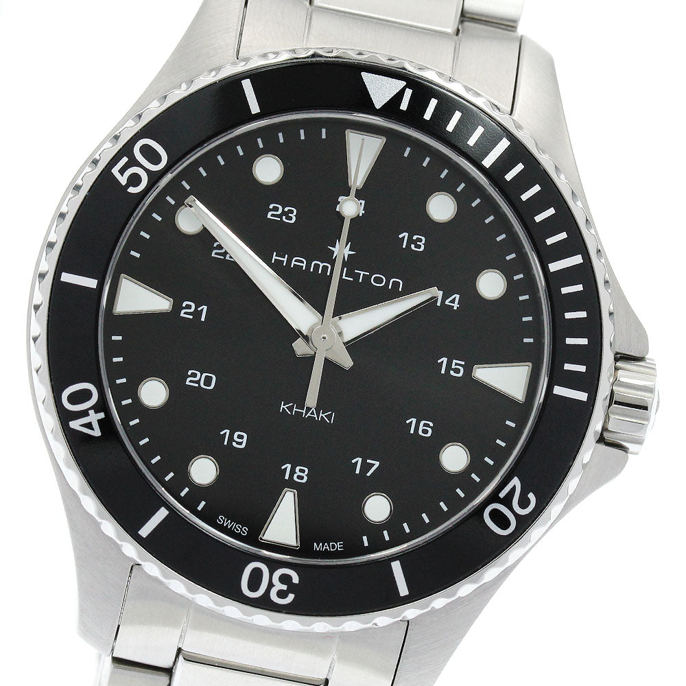 HAMILTON Khaki Navy Scuba H822010 black Dial Quartz Men's Watch_939760