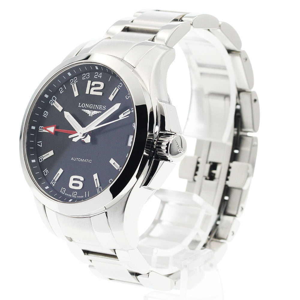 LONGINES Conquest L3.687.4 GMT date black Dial Automatic Men's Watch_939763