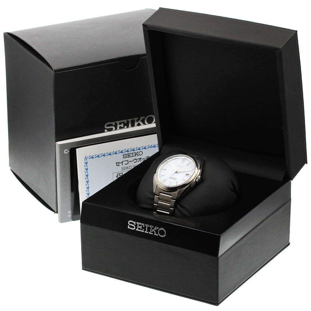 SEIKO Astron SBXY029/7B72-0AD0 Date white Dial Solar Powered Radio Men's_939803