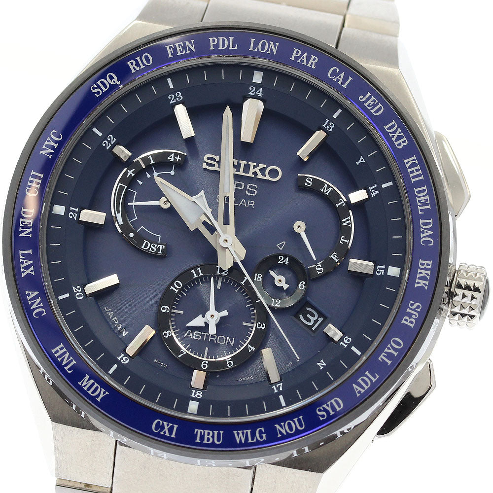 SEIKO Astron SBXB155/8X53-0AV0-2 Day date Solar Powered Radio Men's Watch_939805