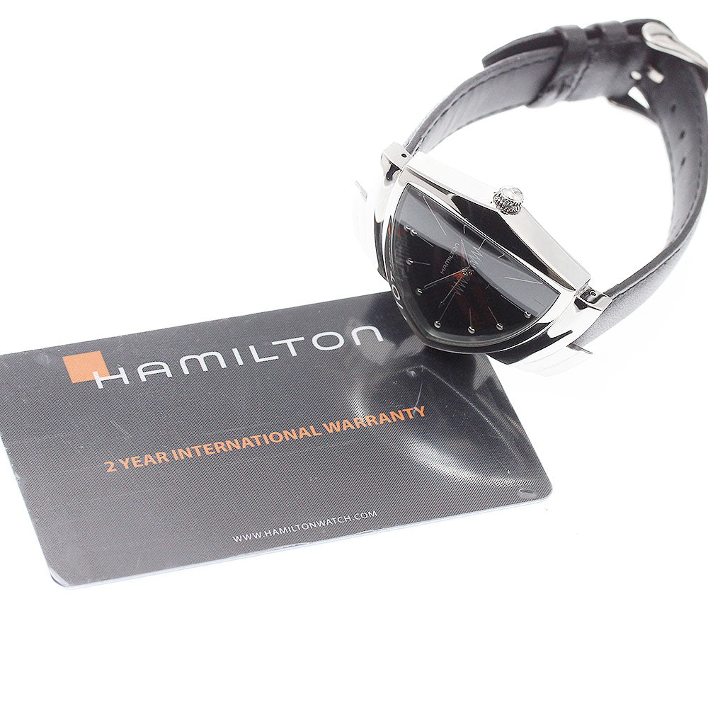 HAMILTON Ventura H244112/H24411732 Black Dial Quartz Men's Watch_939806