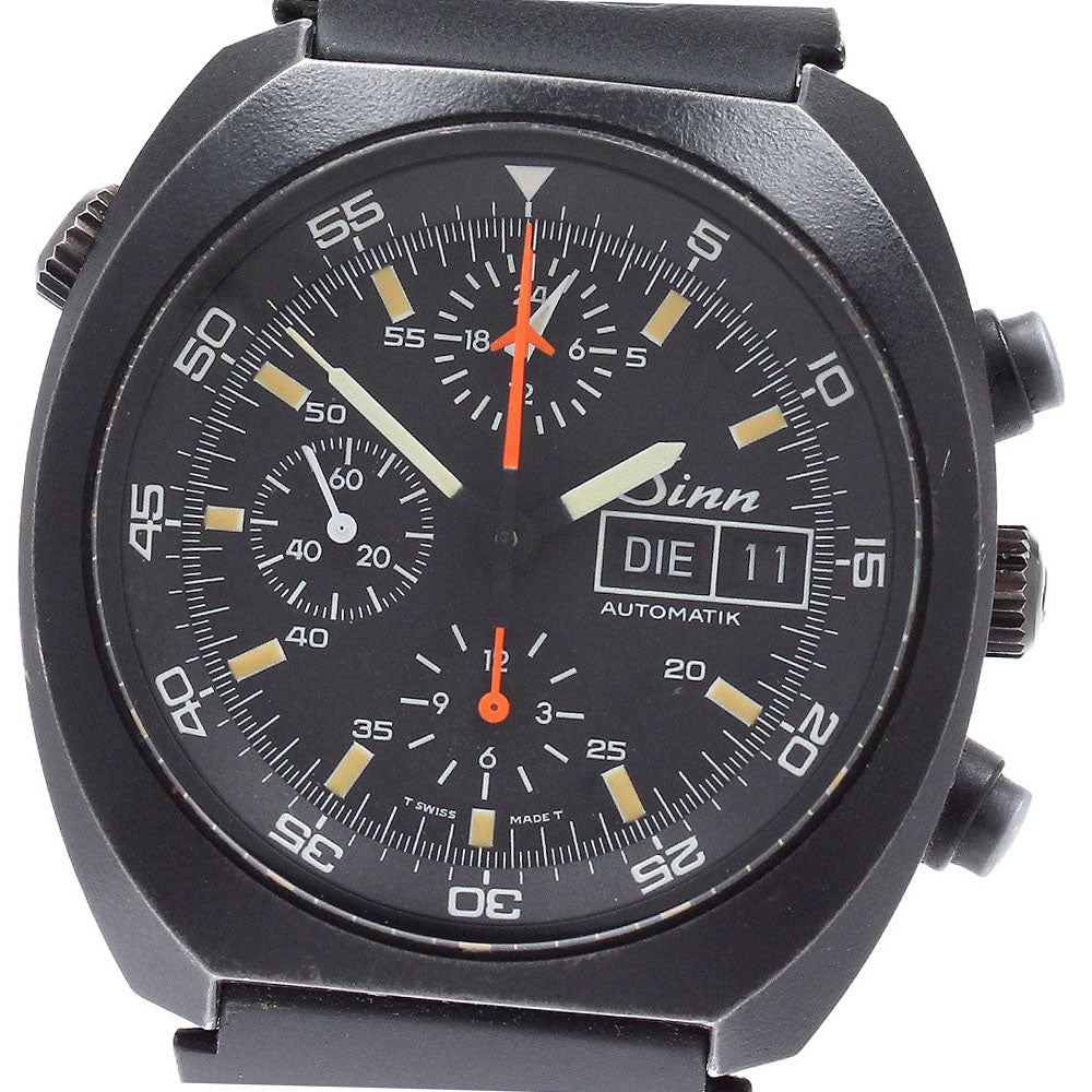 Sinn Space Chronograph Mission D1 142.BS Day date black Dial AT Men's_939809