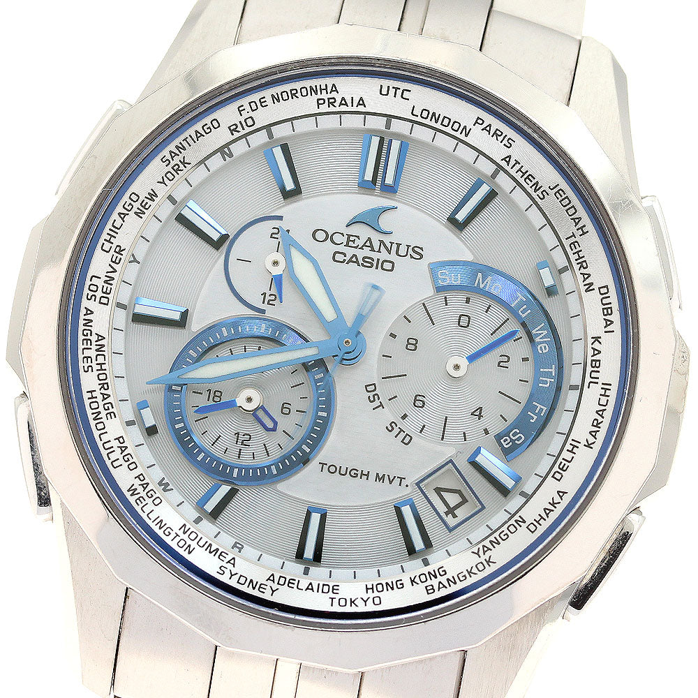CASIO Oceanus Manta OCW-S1400PW-7AJF Shell dial White shell Dial Solar Powered Radio Men's Watch_939811
