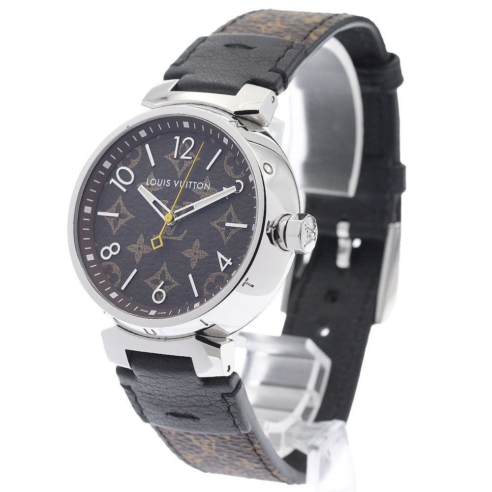 LOUIS VUITTON Tambour QA072 Monogram Brown Dial Quartz Men's Watch_939815