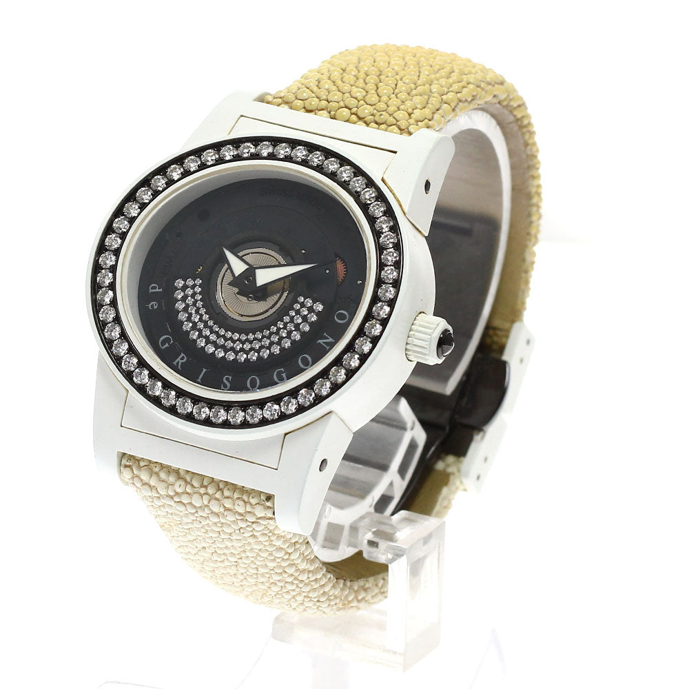 DE GRISOGONO Tonby Night Diamond Bezel black Dial Automatic Ladies Watch_939822
