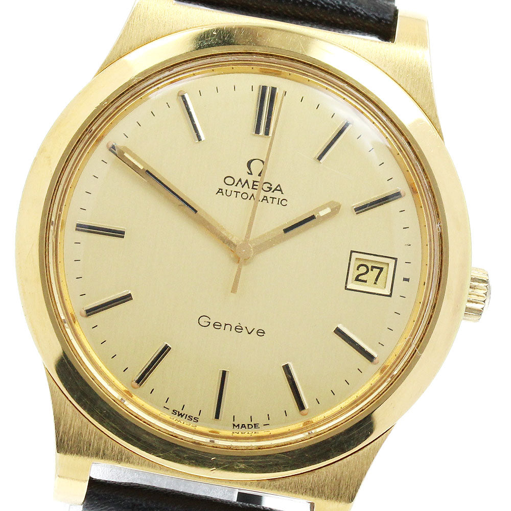 OMEGA Geneve 166.0168 Date Cal.1012 gold Dial Automatic Men's Watch_939836