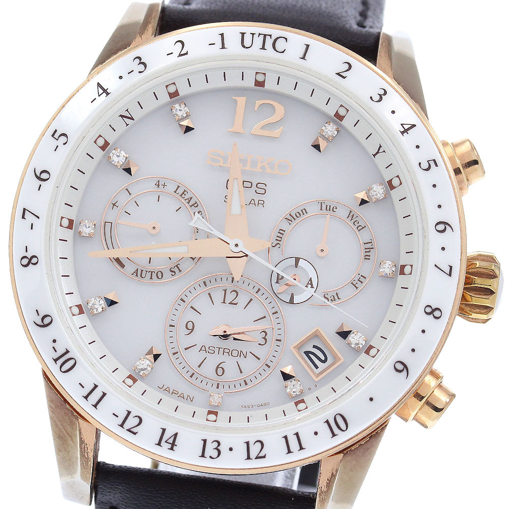 SEIKO Astron SBXC004/5X53-0AC0 11P diamond Solar Powered Radio Men's_939864