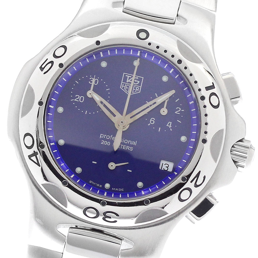 TAG HEUER Kylium CL1211 Chronograph blue Dial Quartz Boy's Watch_939866