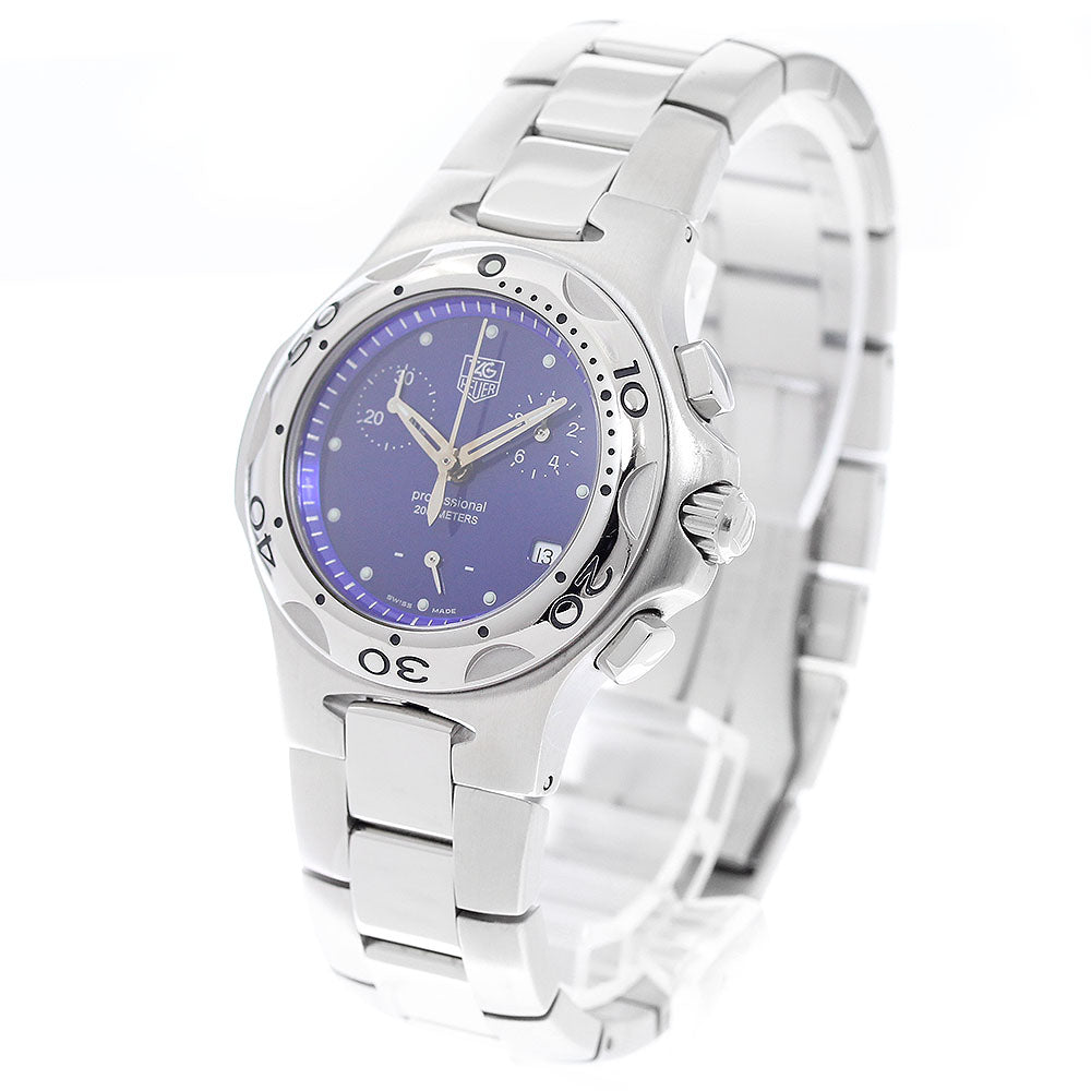 TAG HEUER Kylium CL1211 Chronograph blue Dial Quartz Boy's Watch_939866
