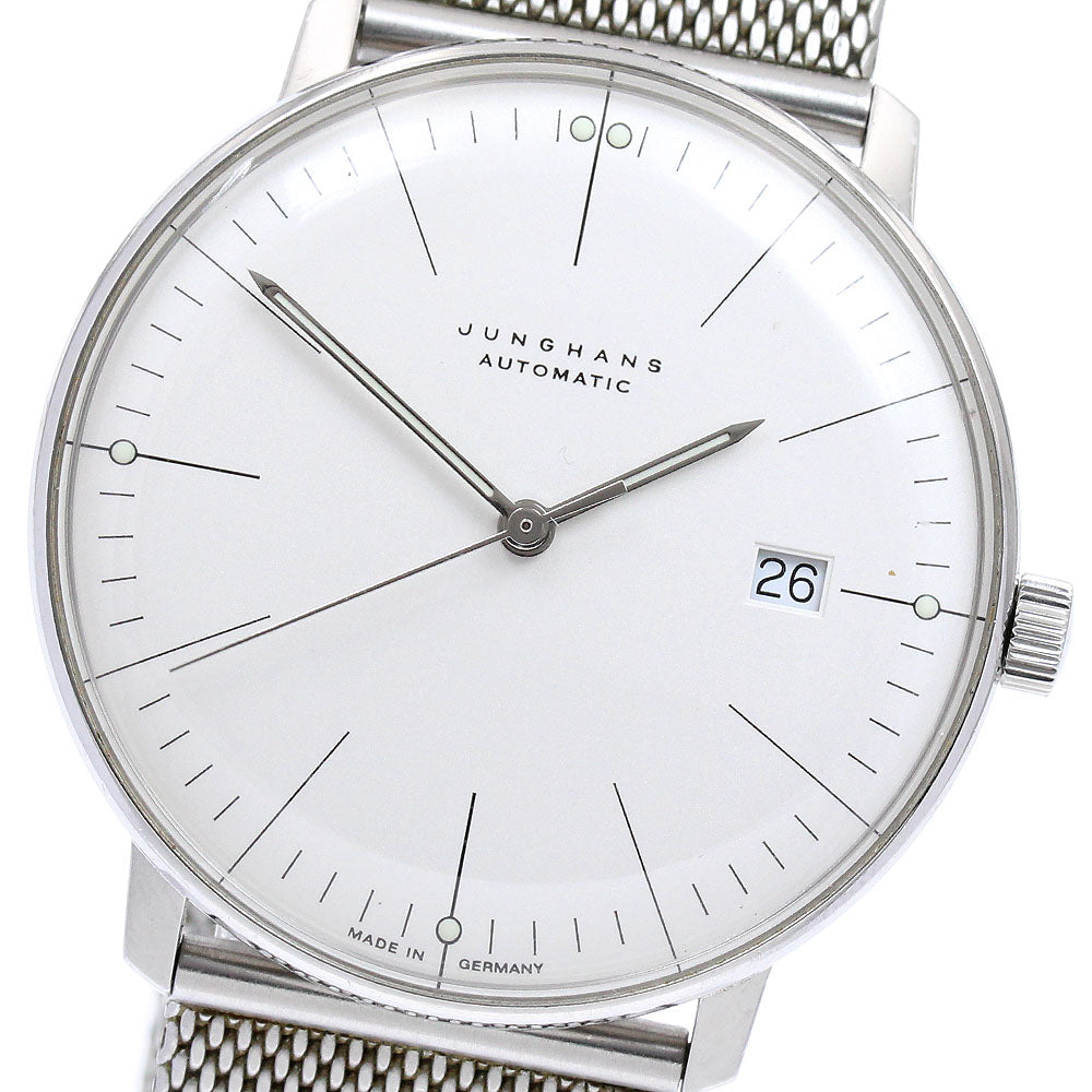 JUNGHANS Max bill 027.4002 Date Silver Dial Automatic Men's Watch_939874