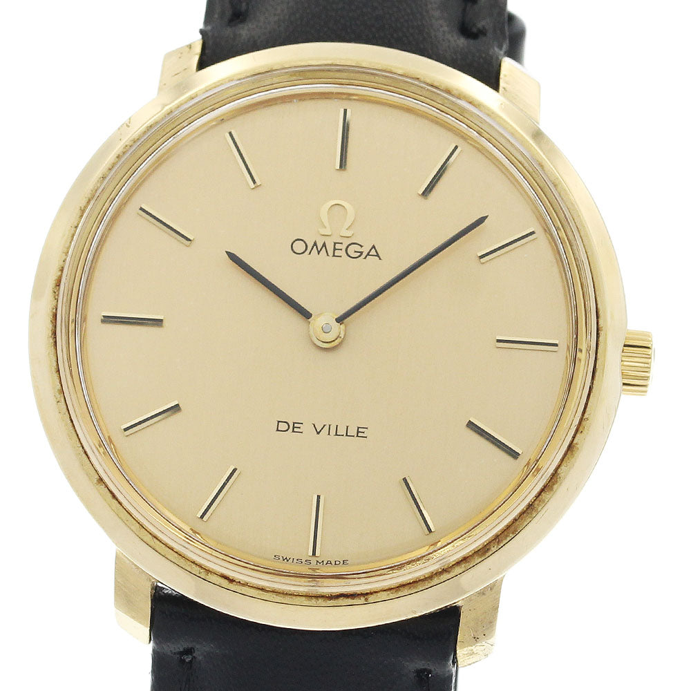 OMEGA De Ville T00L 104 Round Gold Dial Hand Winding Men's Watch_939879