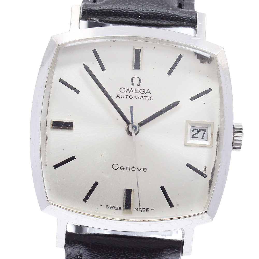 OMEGA Geneve 166.0010 Square Date Cal.565 Silver Dial Automatic Men's_939881