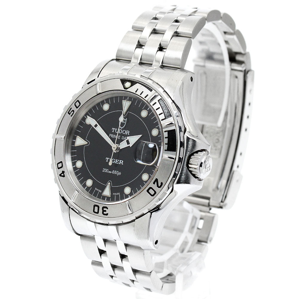 TUDOR Prince Date Hydro Note Tiger 89190 Black Dial Automatic Men's Watch_939917