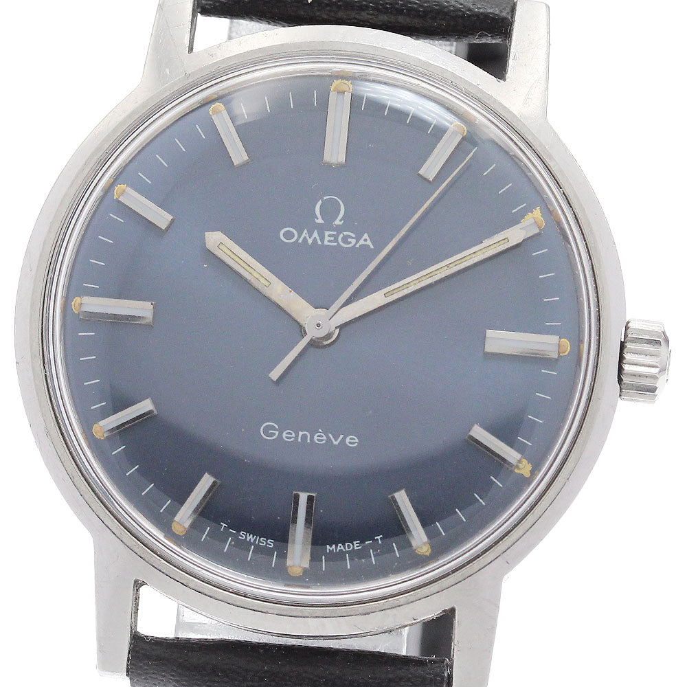 OMEGA Geneve 135.070 Cal.601 Navy Dial Hand Winding Men's Watch_939942