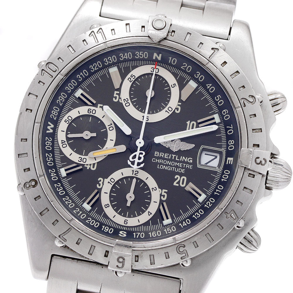 BREITLING Chronomat Longitude A20348 GMT date gray Dial Automatic Men's Watch_939944