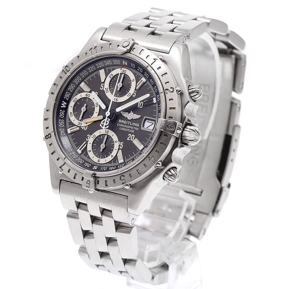 BREITLING Chronomat Longitude A20348 GMT date gray Dial Automatic Men's Watch_939944