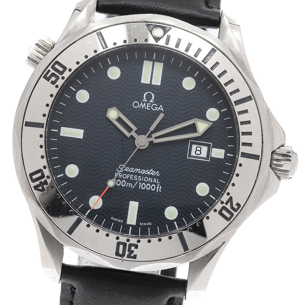 OMEGA Seamaster 300 2542.80 Date Navy Dial Quartz Men's Watch_939971