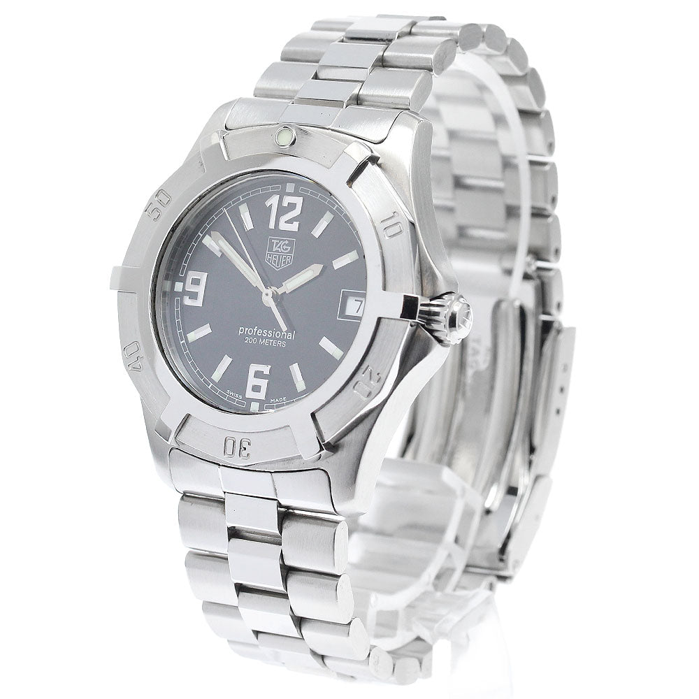 TAG HEUER 2000 Series Exclusive WN1110 Date Black Dial Quartz Men's Watch_939997