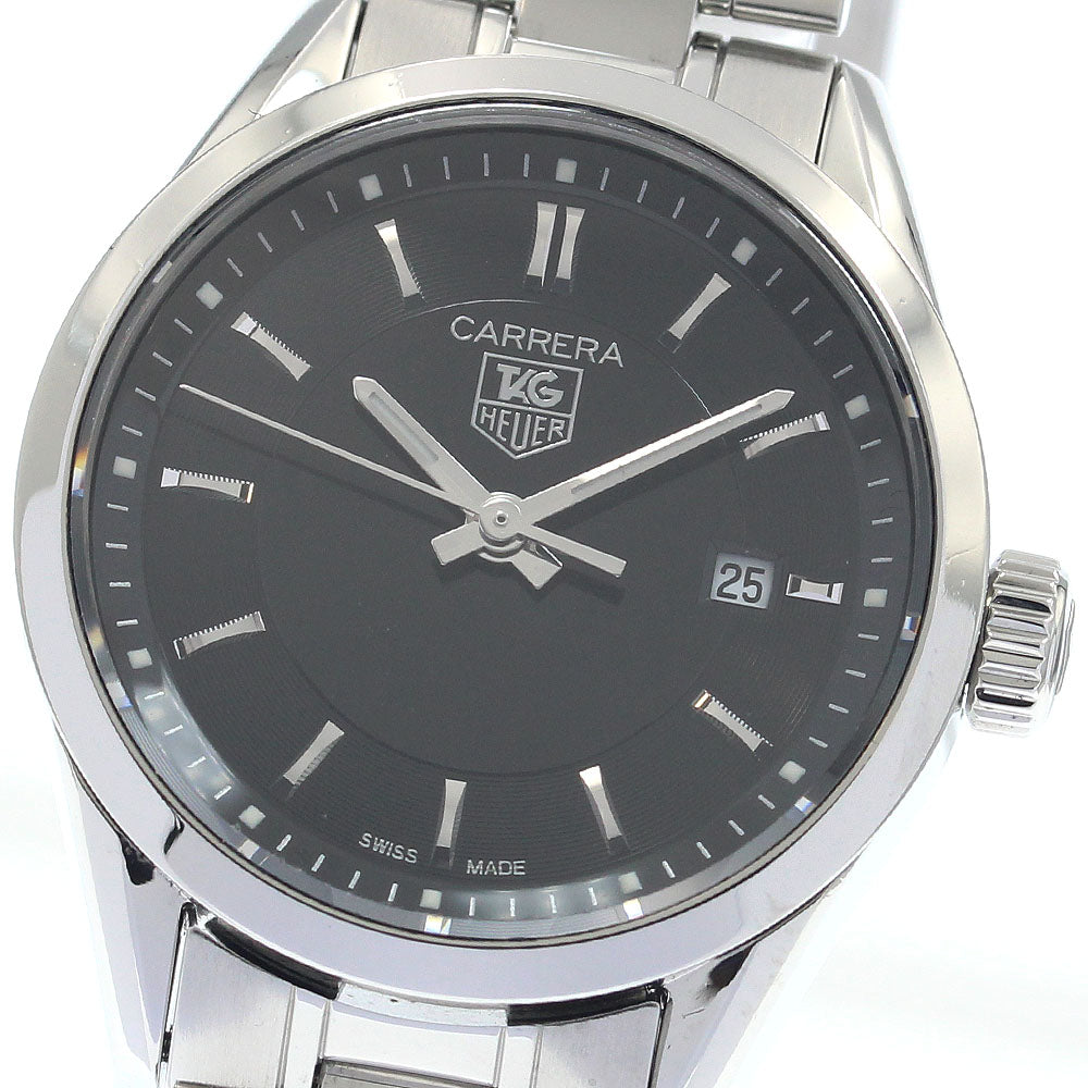 TAG HEUER Carrera WV1414 Date Black Dial Quartz Ladies Watch_940009