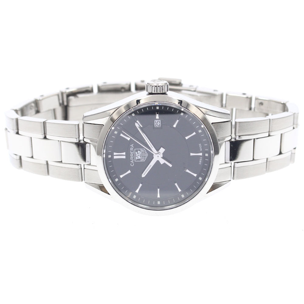 TAG HEUER Carrera WV1414 Date Black Dial Quartz Ladies Watch_940009