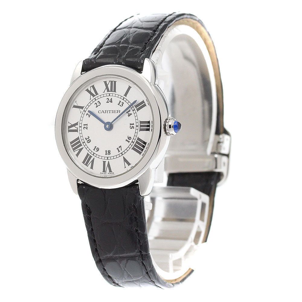 CARTIER Ronde Solo SM W6700155 Silver Dial Quartz Ladies Watch_940014