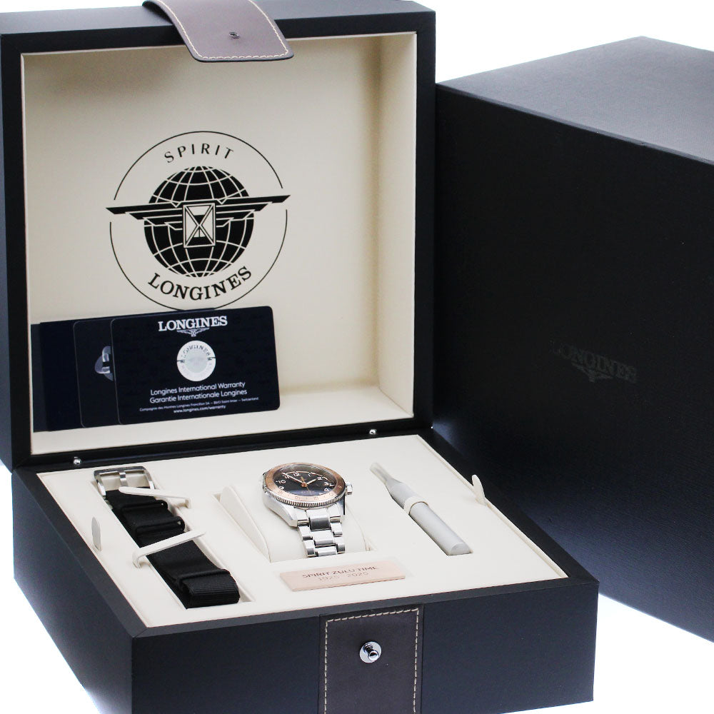LONGINES Spirit Zulu Time 1925 L3.803.5 Black Dial Automatic Men's Watch_940047