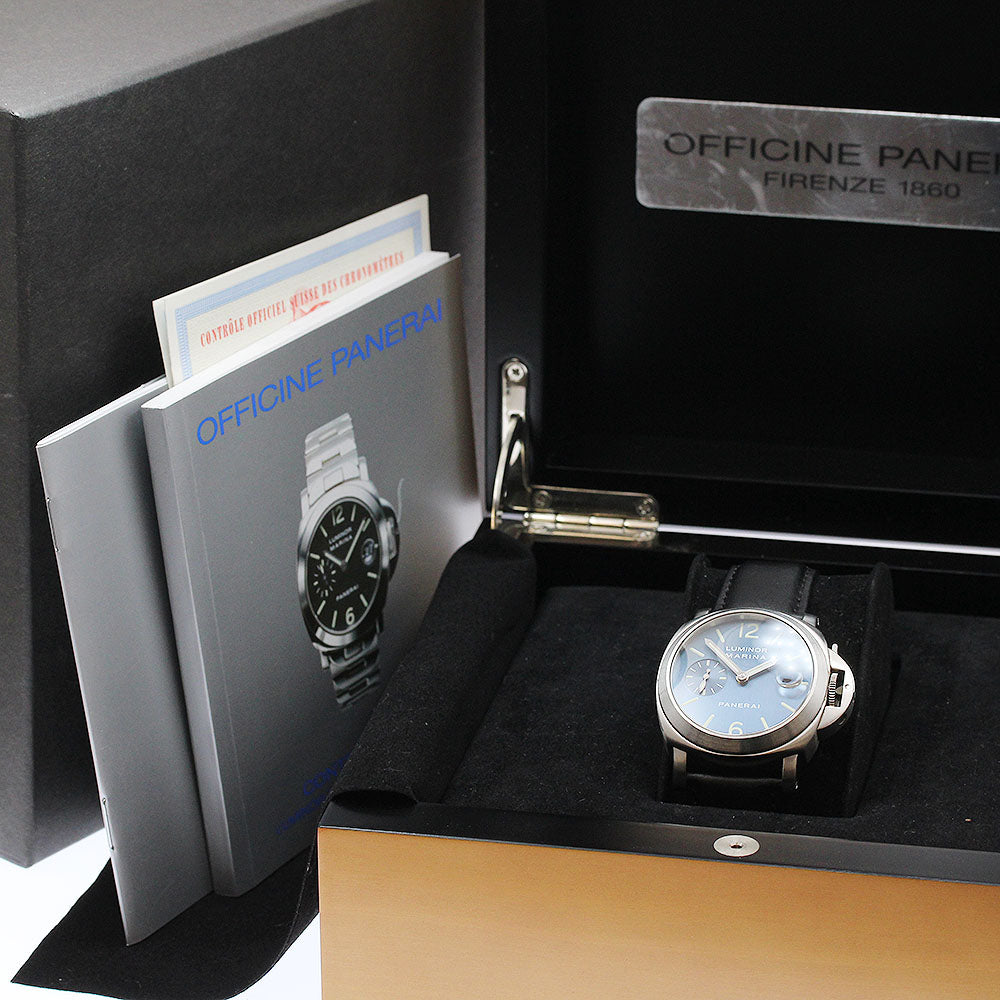 PANERAI Luminor Marina PAM00070 Small Second Date Automatic Men's Watch_940122