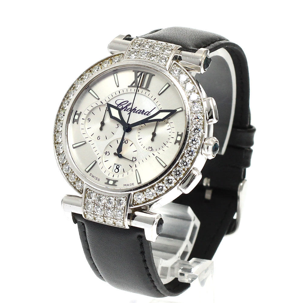 Chopard Imperiale Chronograph 384211-1001 K18WG Diamond AT Men's Watch_940125
