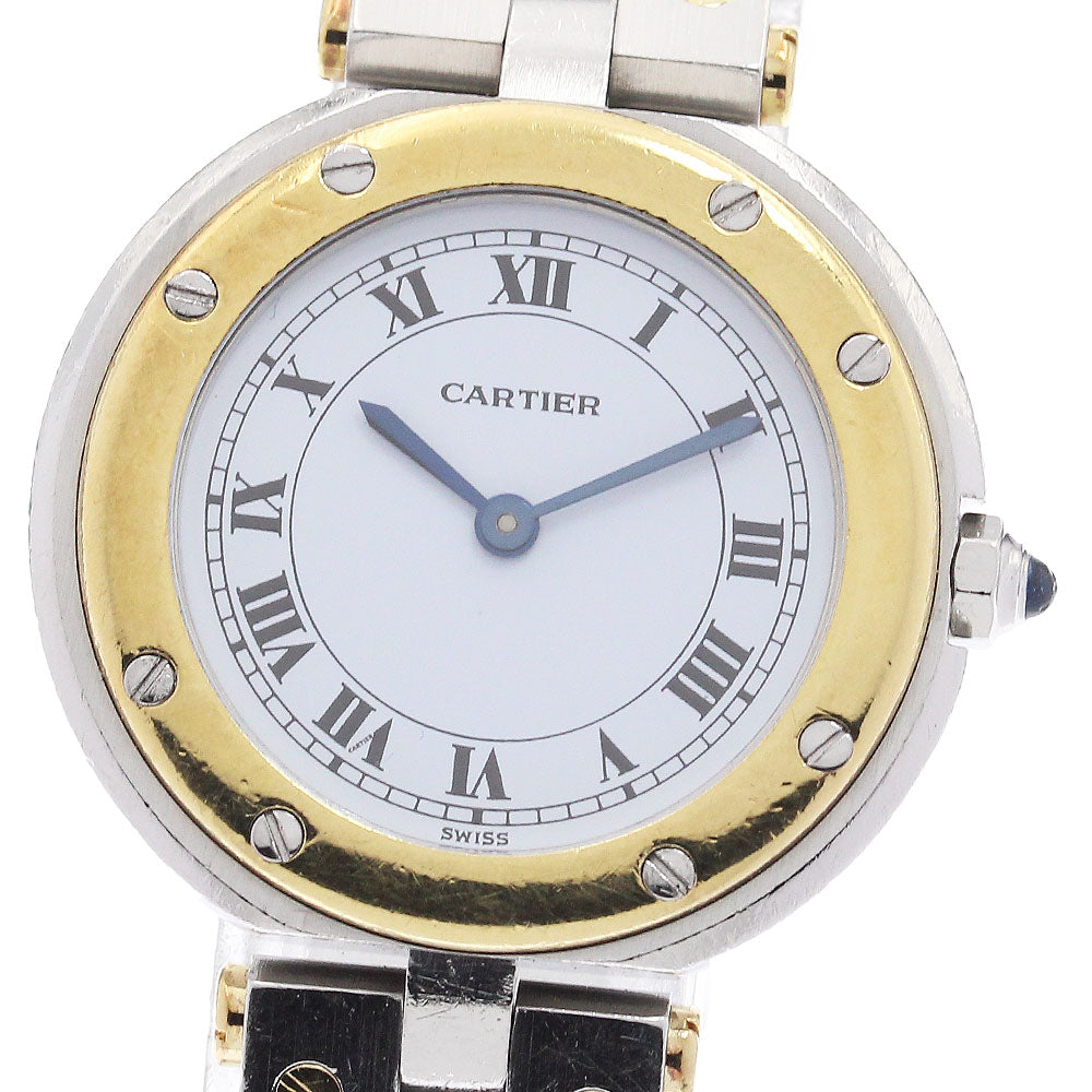 CARTIER Santos Round SM 84038288 White Dial Quartz Ladies Watch_940129