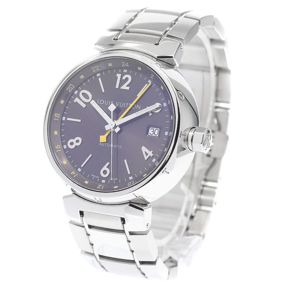 LOUIS VUITTON Tambour Q1131 GMT Date Brown Dial Automatic Men's Watch_940155
