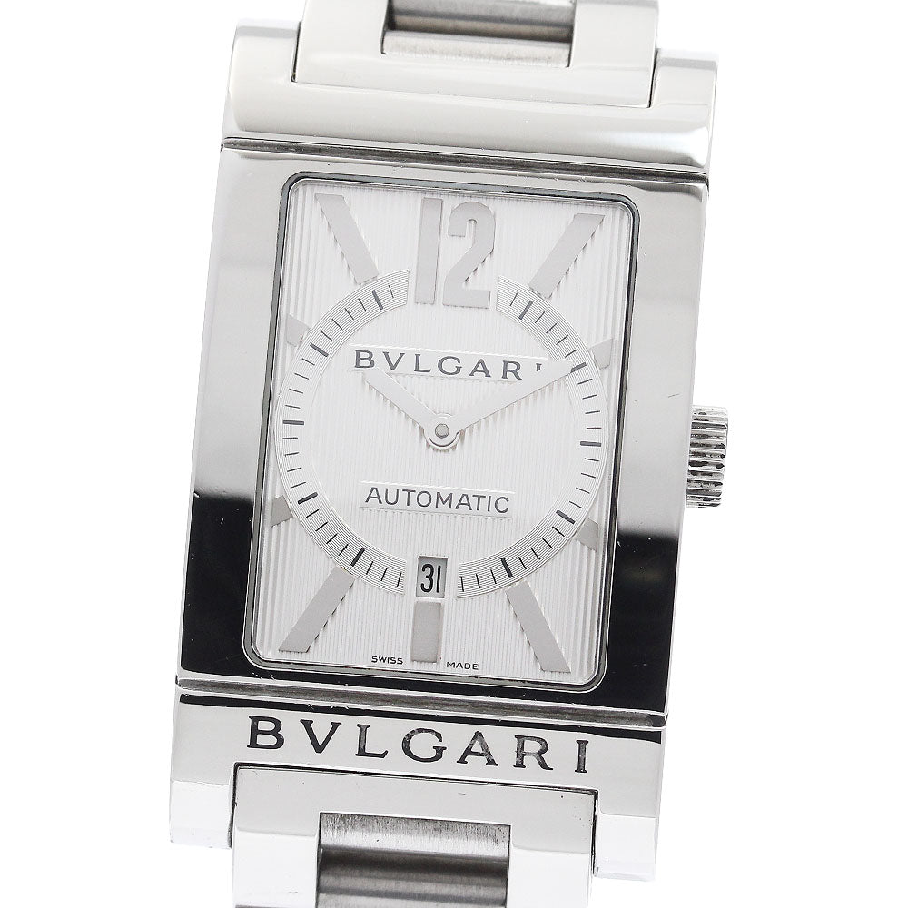 BVLGARI Rettangolo RT45S Date white Dial Automatic Men's Watch_940157