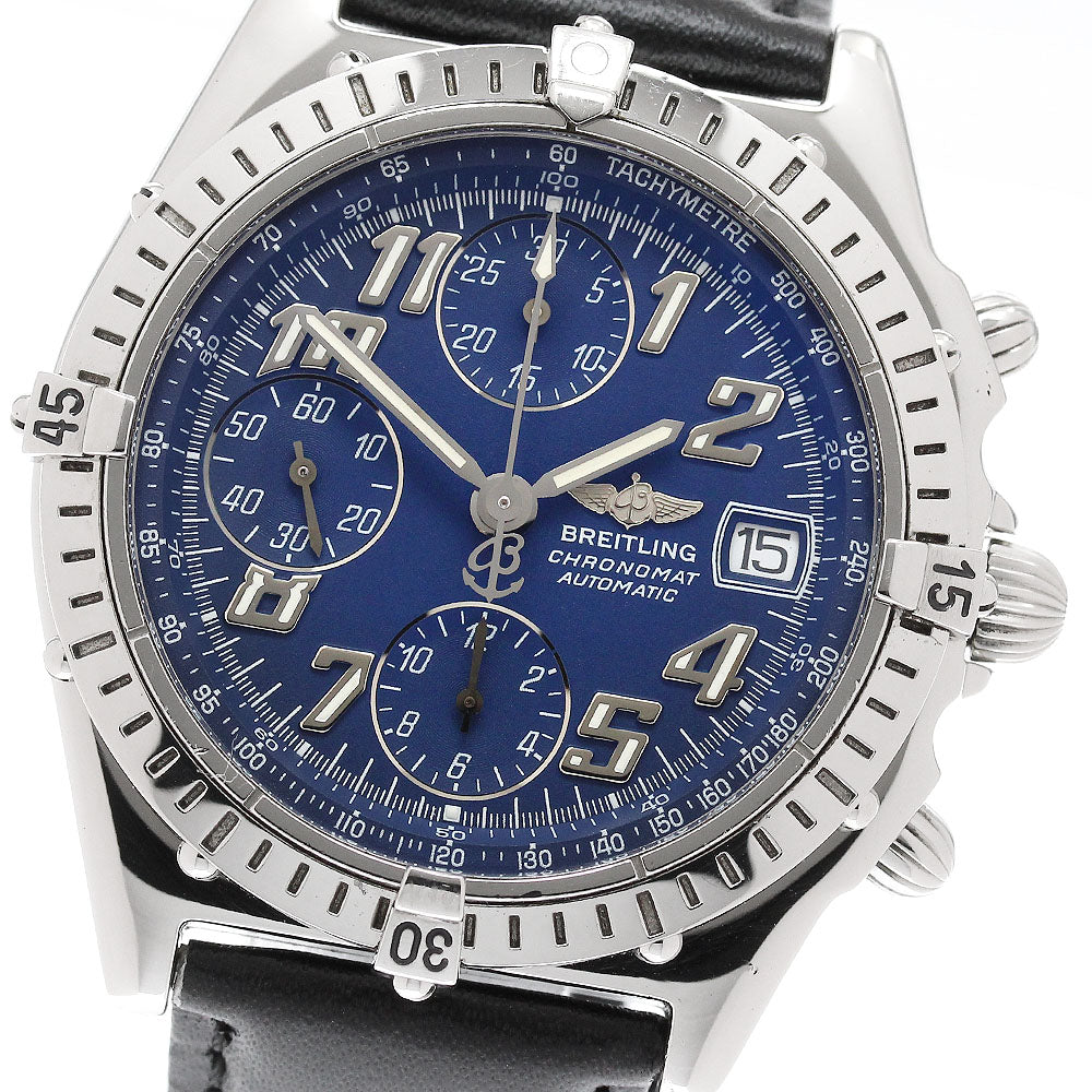 BREITLING Chronomat A13050.1 Chronograph Navy Dial Automatic Men's Watch_940165