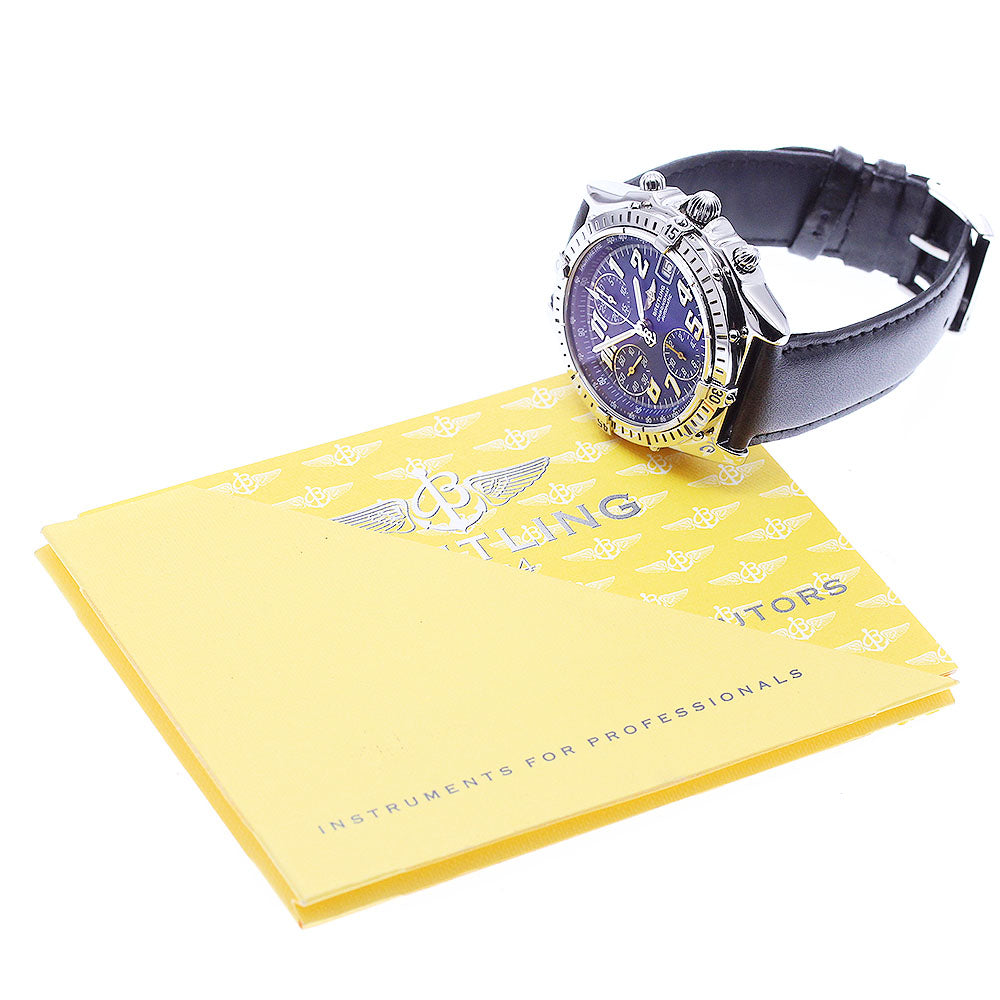 BREITLING Chronomat A13050.1 Chronograph Navy Dial Automatic Men's Watch_940165