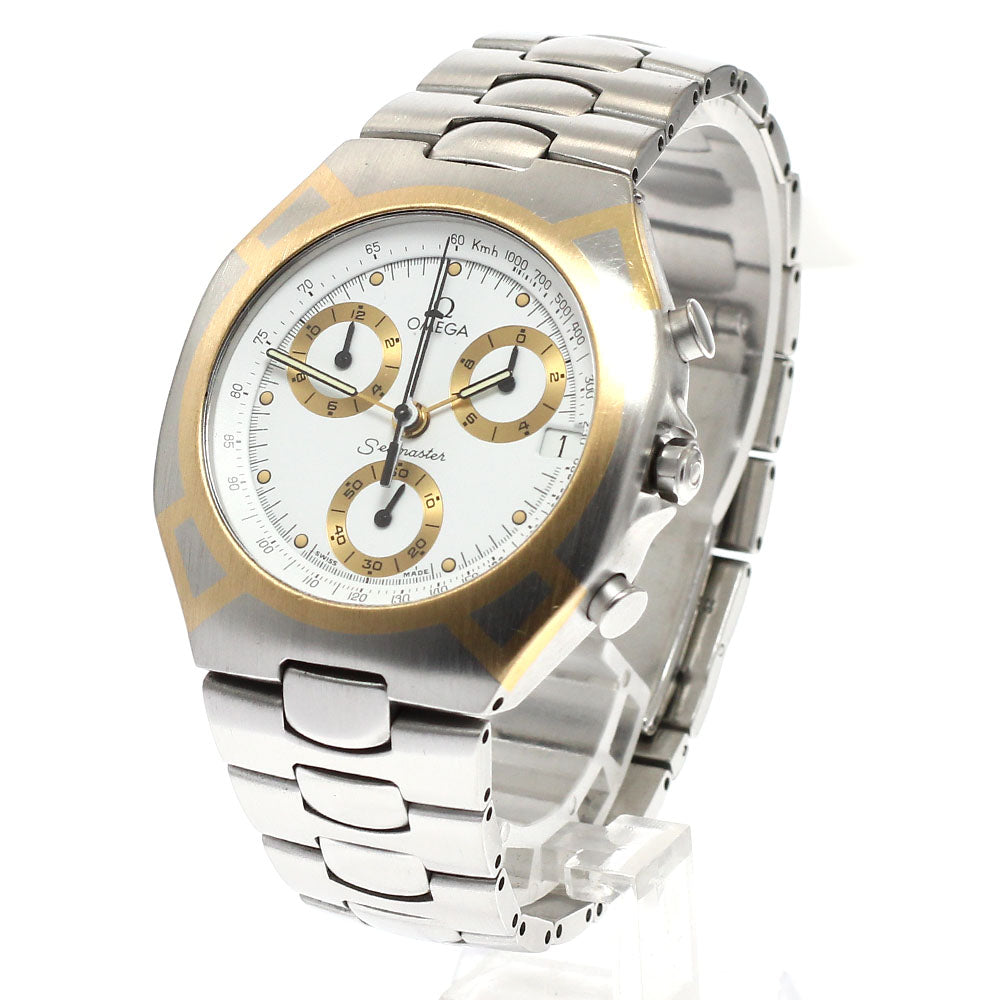 OMEGA Seamaster Polaris Chronograph white Dial Quartz Men's Watch_940169