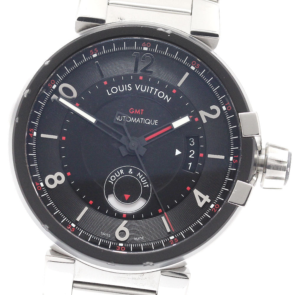 LOUIS VUITTON Tambour Evolution Q1156 GMT black Dial Automatic Men's_940174