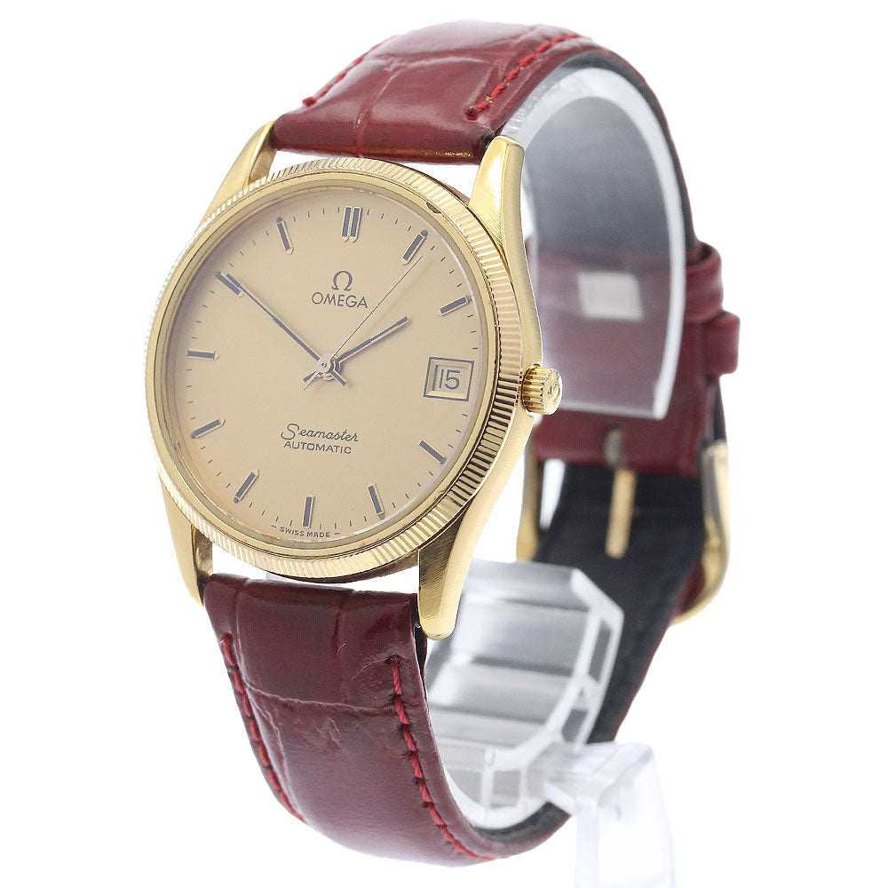 OMEGA Seamaster 166.0277/366.0875 Cal.1110 Date gold Dial Automatic Men's Watch_940190