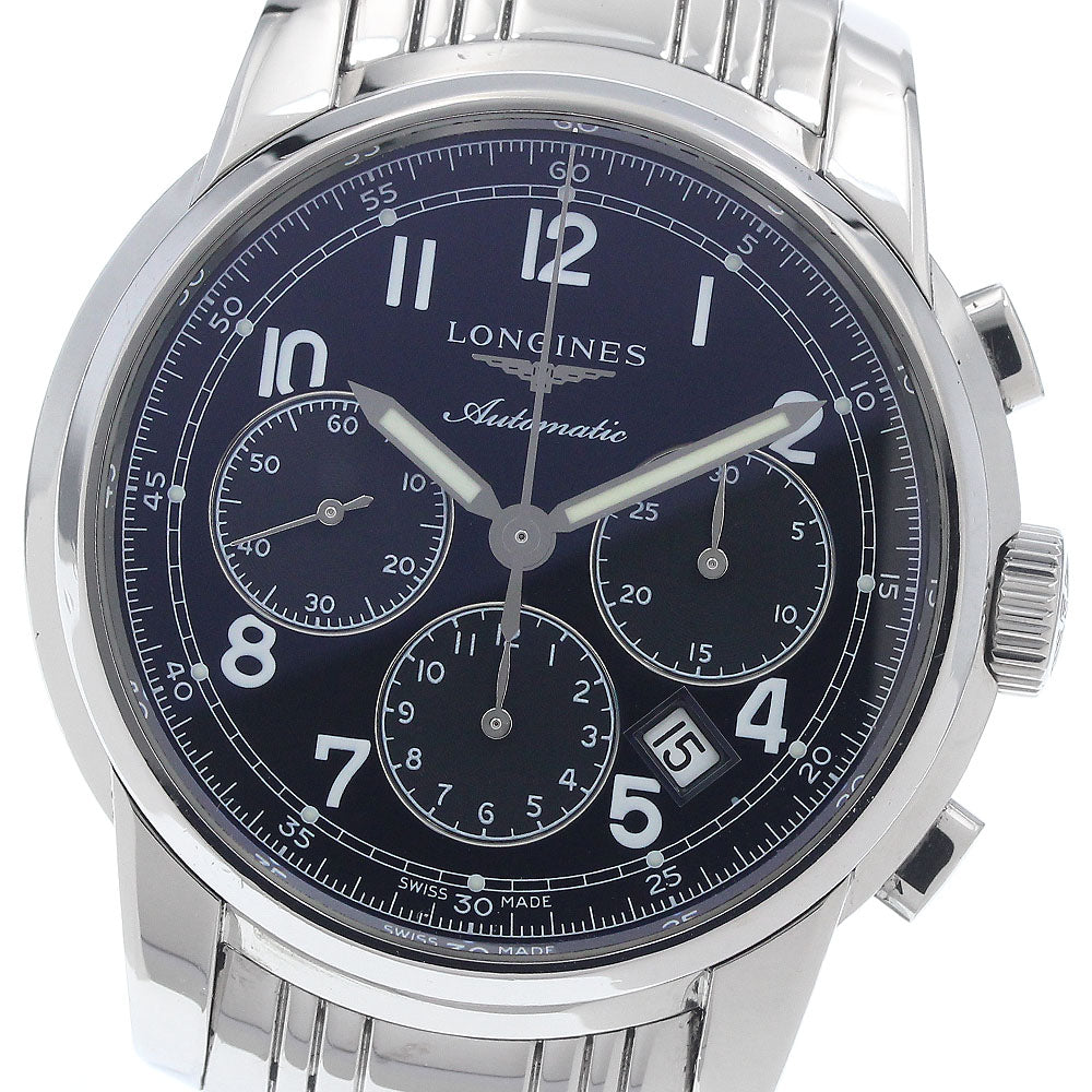 LONGINES Saintimier L2.784.4 Chronograph black Dial Automatic Men's Watch_940217