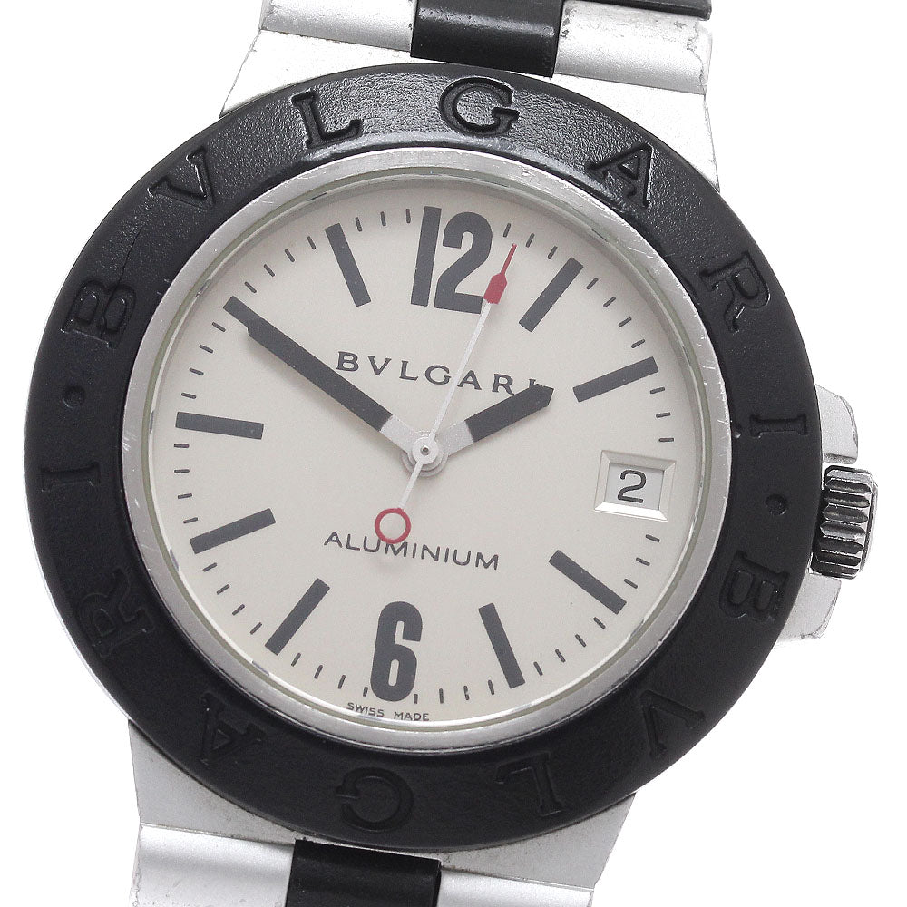BVLGARI aluminum AL38A Date Silver Dial Automatic Men's Watch_940233