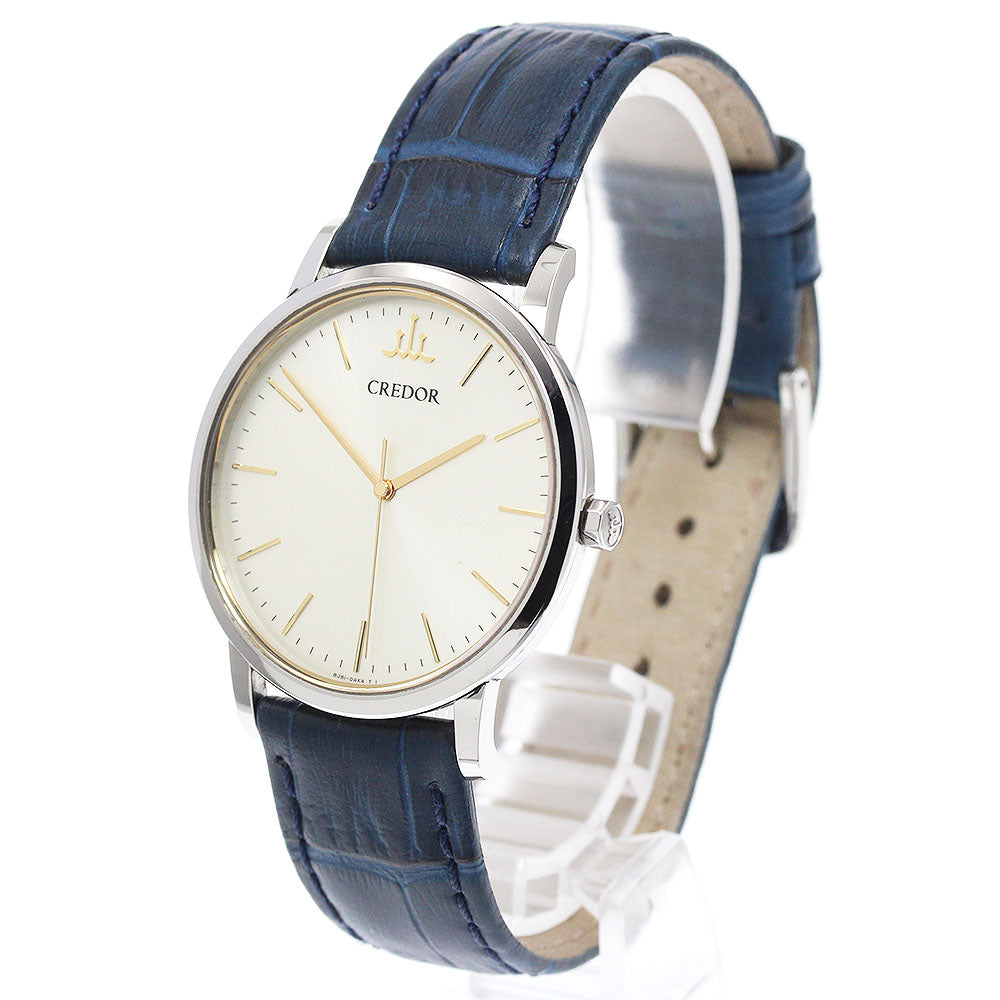 SEIKO CREDOR SIGNO GCAR047/8J81-0AJ0 Silver Dial Quartz Men's Watch_940242