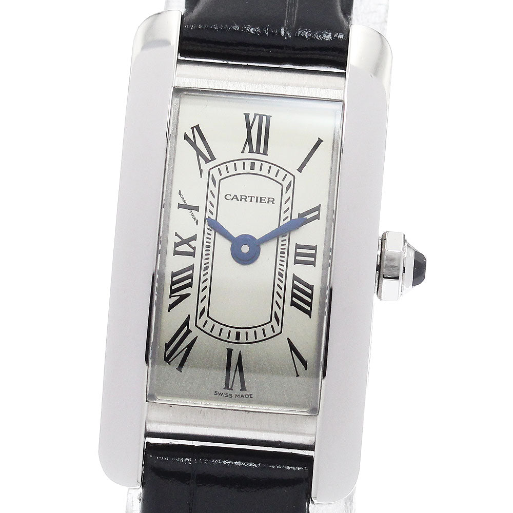 CARTIER Tank American mini WSTA0081 Silver Dial Quartz Ladies Watch_940251