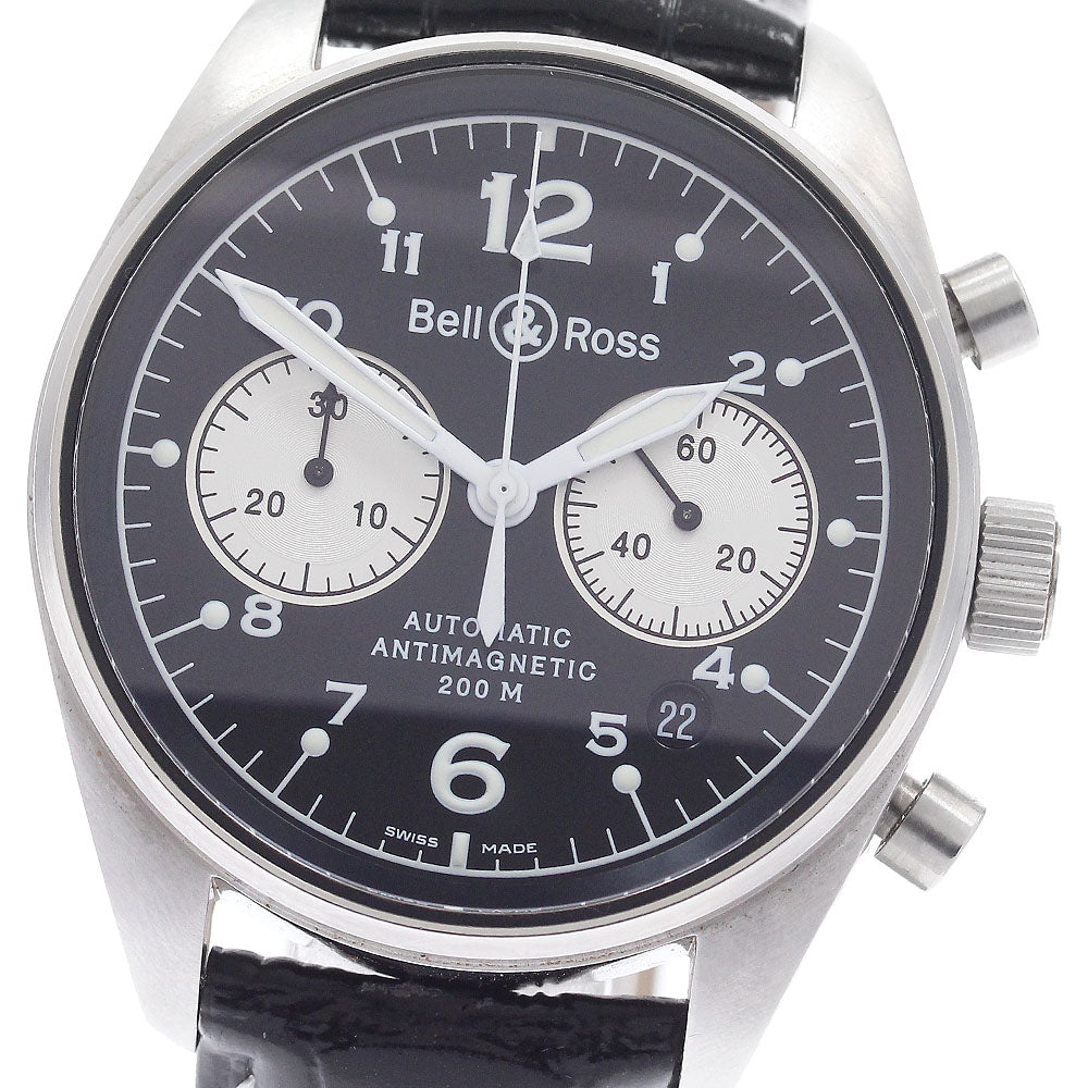 Bell＆Ross vintage 126.A Date Chronograph Black / Silver Dial Automatic Men's Watch_940254