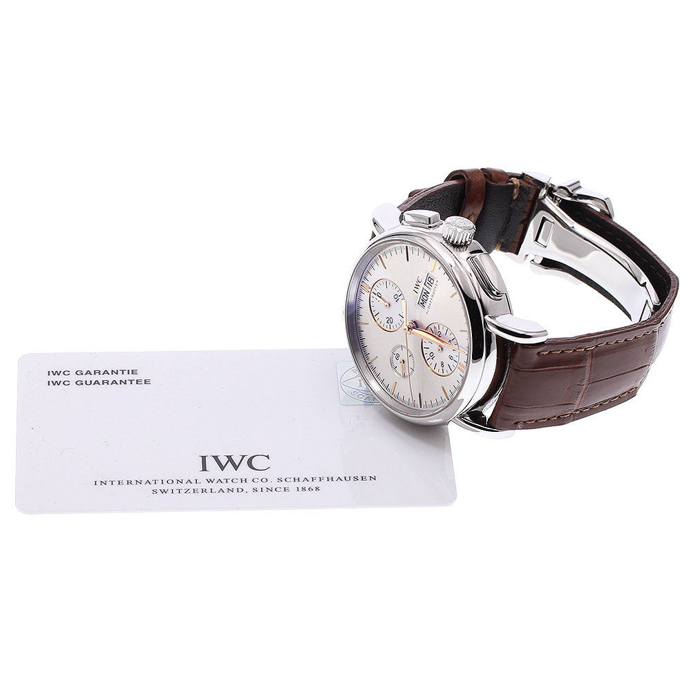 IWC SCHAFFHAUSEN Portofino IW378302 Chronograph day date Silver Dial Automatic Men's Watch_940256
