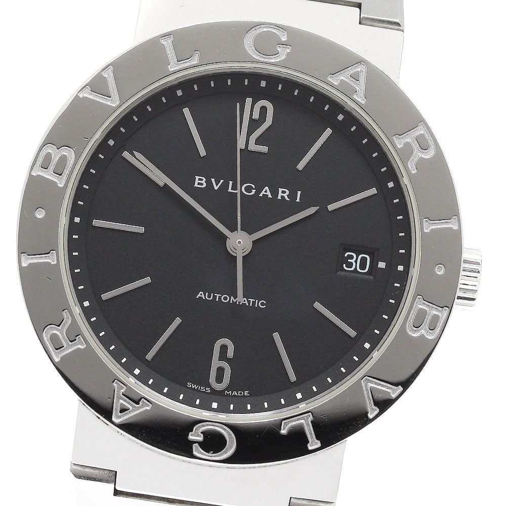BVLGARI BVLGARIBVLGARI BB38SS Date Black Dial Automatic Men's Watch_940269