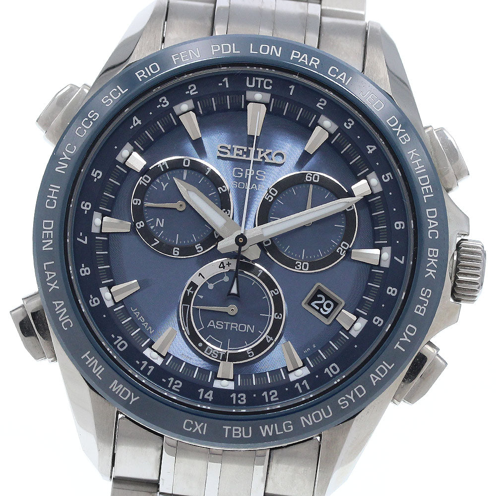 SEIKO Astron SBXB005/8X82-0AB0 GPS Solar Powered Radio Men's Watch_940279