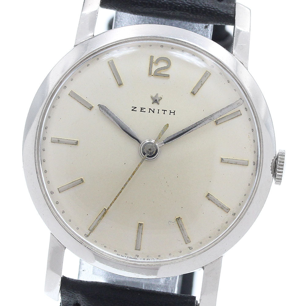 ZENITH Platinum Vintage Silver Dial Hand Winding Men's Watch_940307