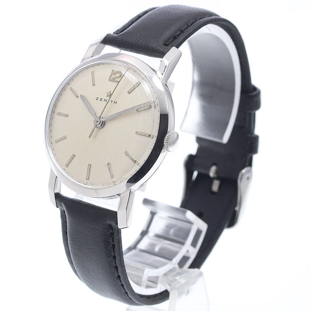 ZENITH Platinum Vintage Silver Dial Hand Winding Men's Watch_940307
