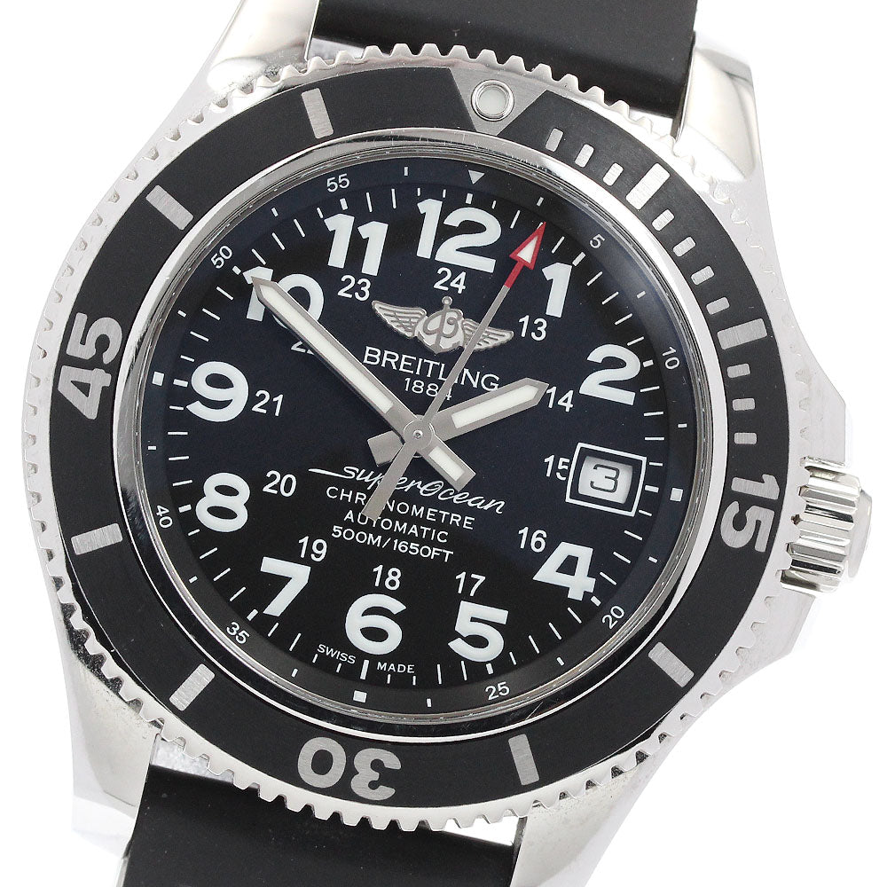 BREITLING Super Ocean II 42 A17365 Date Black Dial Automatic Men's Watch_940313