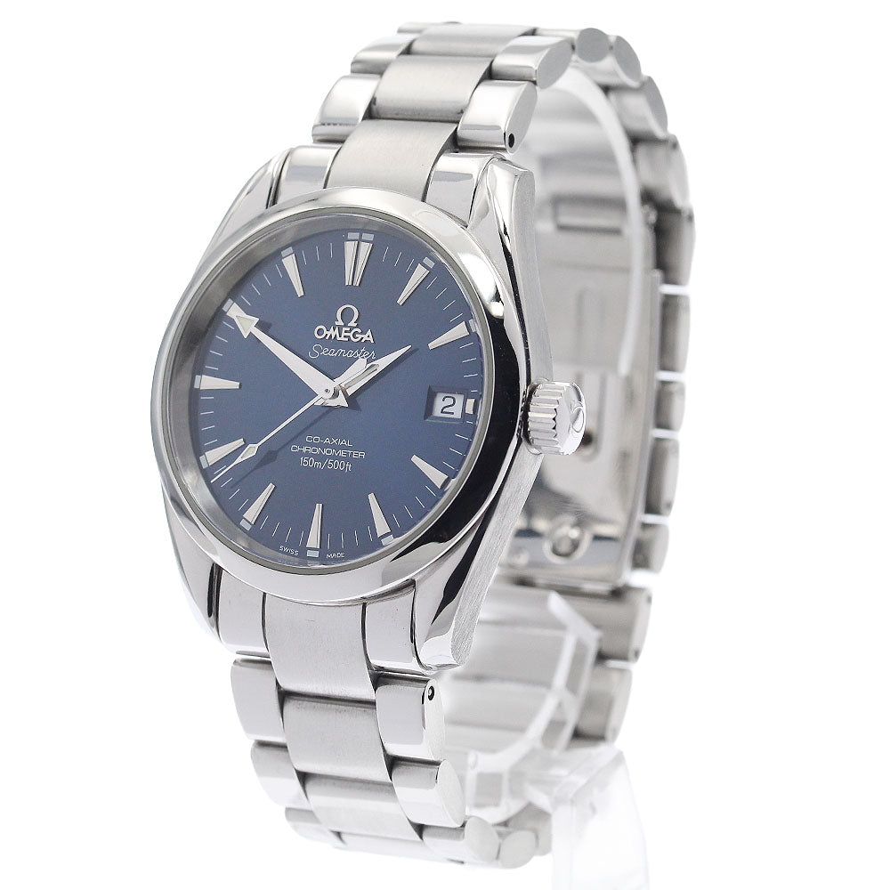 OMEGA Seamaster Aqua Terra 2504.80 Date Navy Dial Automatic Boy's Watch_940316